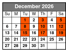 Patsy to Patsy December Schedule