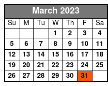 Fritz's Adventure March Schedule