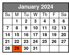 Fritz's Adventure January Schedule