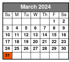 Fritz's Adventure March Schedule