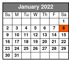 Snowflex Tubing Hill January Schedule
