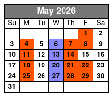 Duttons Family Show May Schedule