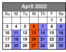 Duttons April Schedule