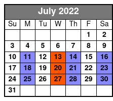 Duttons July Schedule
