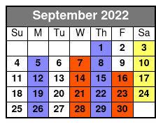 Duttons September Schedule