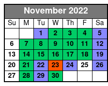 Duttons November Schedule