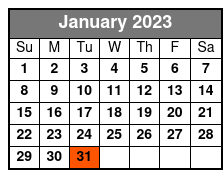 Farm Mini Golf January Schedule