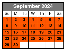 Farm Mini Golf September Schedule