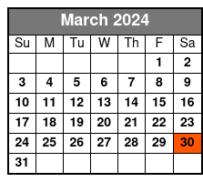 Grand Jubilee March Schedule
