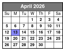 Matt Gumm and Company April Schedule