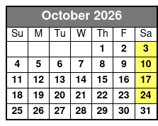 Matt Gumm and Company October Schedule