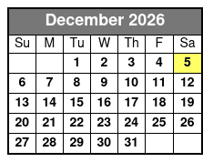 Matt Gumm and Company December Schedule