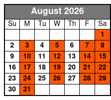 Anthems Of Rock August Schedule