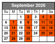 Anthems Of Rock September Schedule