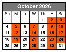 Anthems Of Rock October Schedule