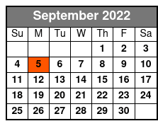 Spirit of America Catamaran Cruises September Schedule
