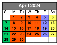 Big Air Trampoline Park Branson Full Day April Schedule