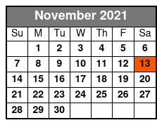 Escape Reality Magic & Illusions Dinner Show November Schedule
