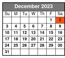 Escape Reality Magic & Illusions Dinner Show (Dinner Included) December Schedule