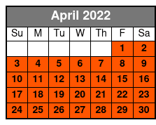 Vigilante Extreme Ziprider April Schedule