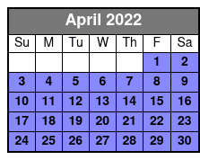 Inspiration Tower April Schedule