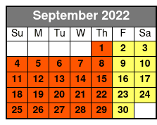 Inspiration Tower September Schedule
