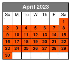 Inspiration Tower April Schedule