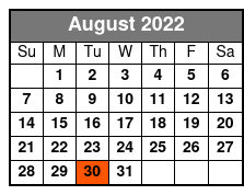 Historic Homestead Tour August Schedule