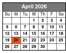 Historic Tour April Schedule