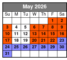 Vigilante Extreme Ziprider May Schedule