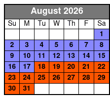 Vigilante Extreme Ziprider August Schedule