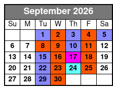 Historic Tour September Schedule