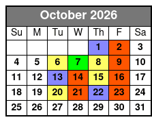 Historic Tour October Schedule