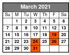 The Glen Campbell Songbook March Schedule