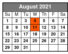 The Glen Campbell Songbook August Schedule