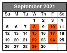 The Glen Campbell Songbook September Schedule