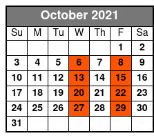 The Glen Campbell Songbook October Schedule