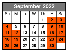 George Jones and Friends September Schedule