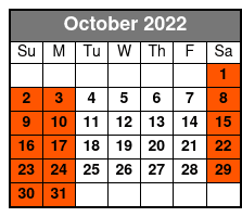 George Jones and Friends October Schedule