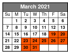Rocky Mountain High! A Tribute to John Denver March Schedule
