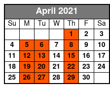 George Strait Country Starring James Garrett April Schedule