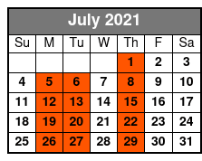 George Strait Country Starring James Garrett July Schedule