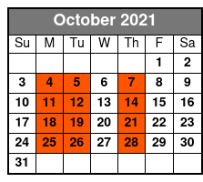 George Strait Country Starring James Garrett October Schedule