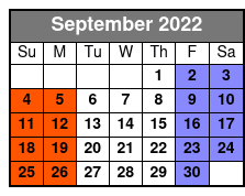 The Sons of Britches September Schedule