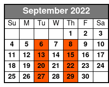 The Petersen Family Bluegrass Band September Schedule