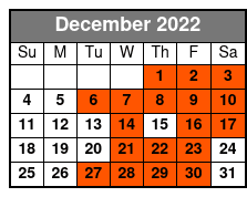 Sanders Family Christmas December Schedule