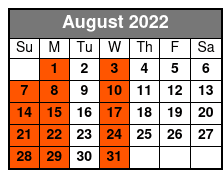 Rick McEwin's BIG Show August Schedule