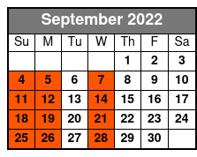 Rick McEwin's BIG Show September Schedule