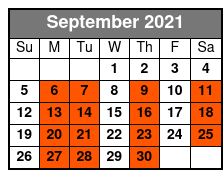 Neil Diamond Gold September Schedule
