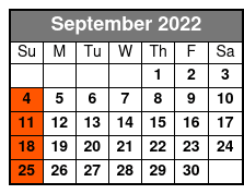 Ozarks Gospel Music Show September Schedule